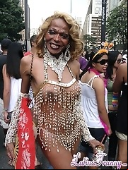 Gay Parade in Sao Paulo Brazil 2008 with Nikki Montero